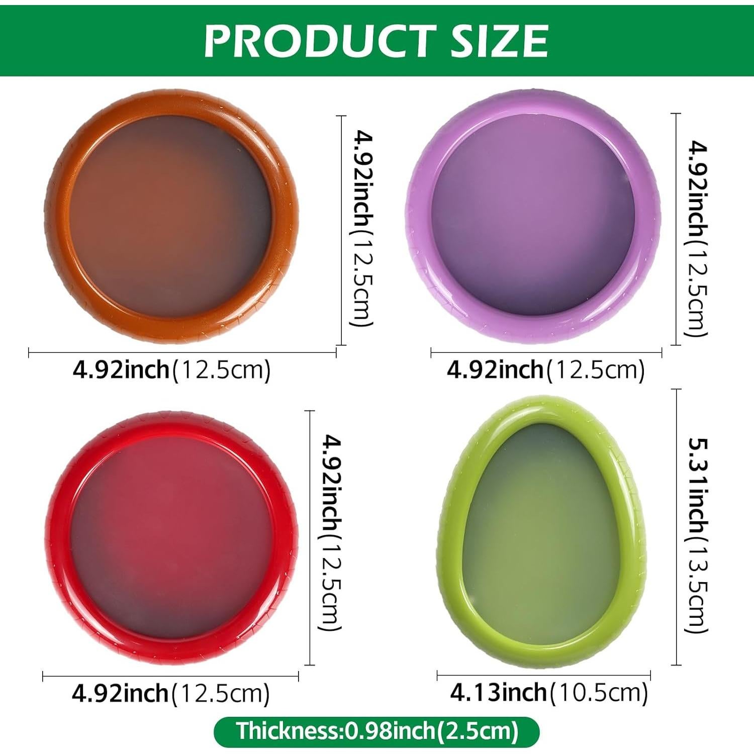 Set de 4 Contenedores Herméticos BAOKUA para Alimentos