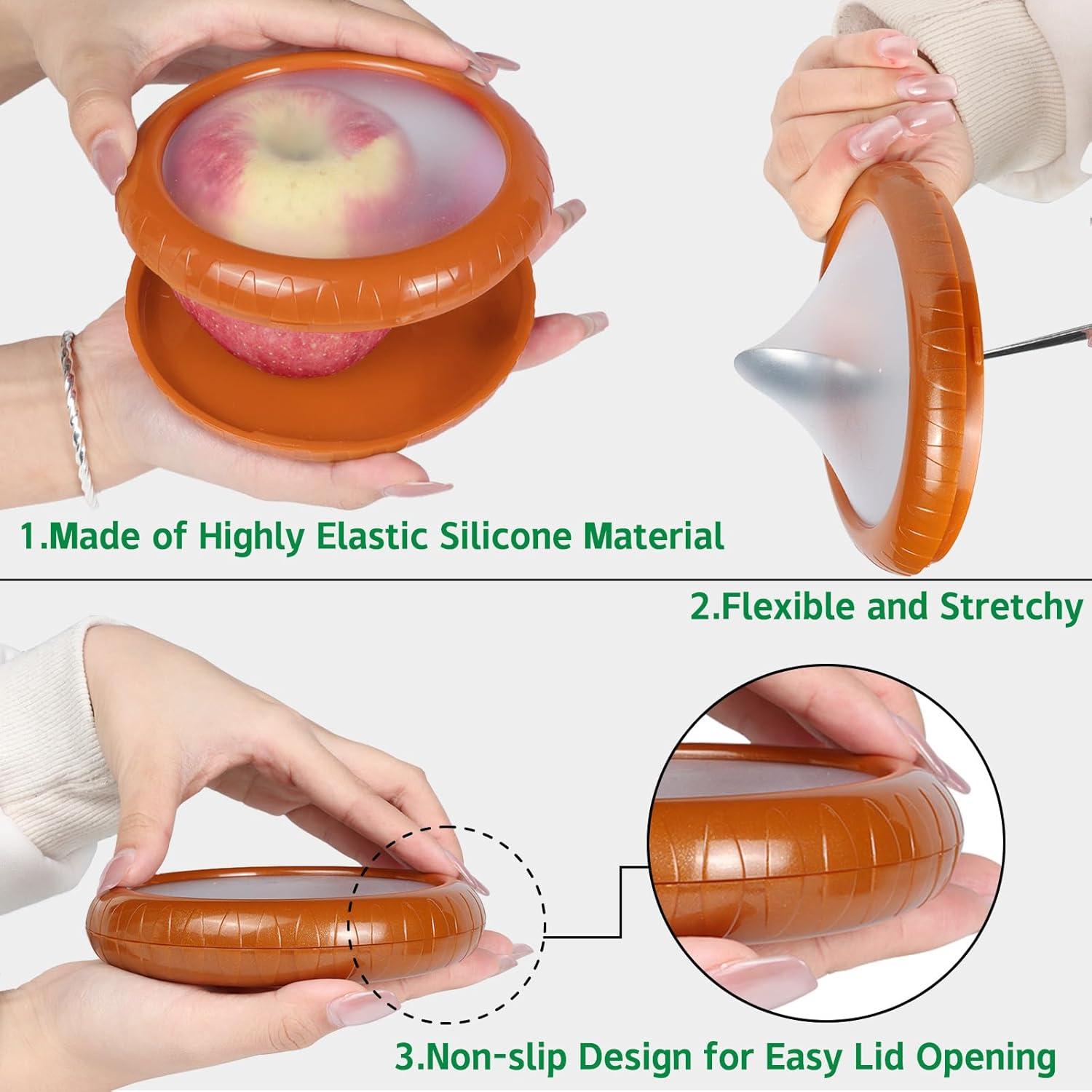 Set de 4 Contenedores Herméticos BAOKUA para Alimentos