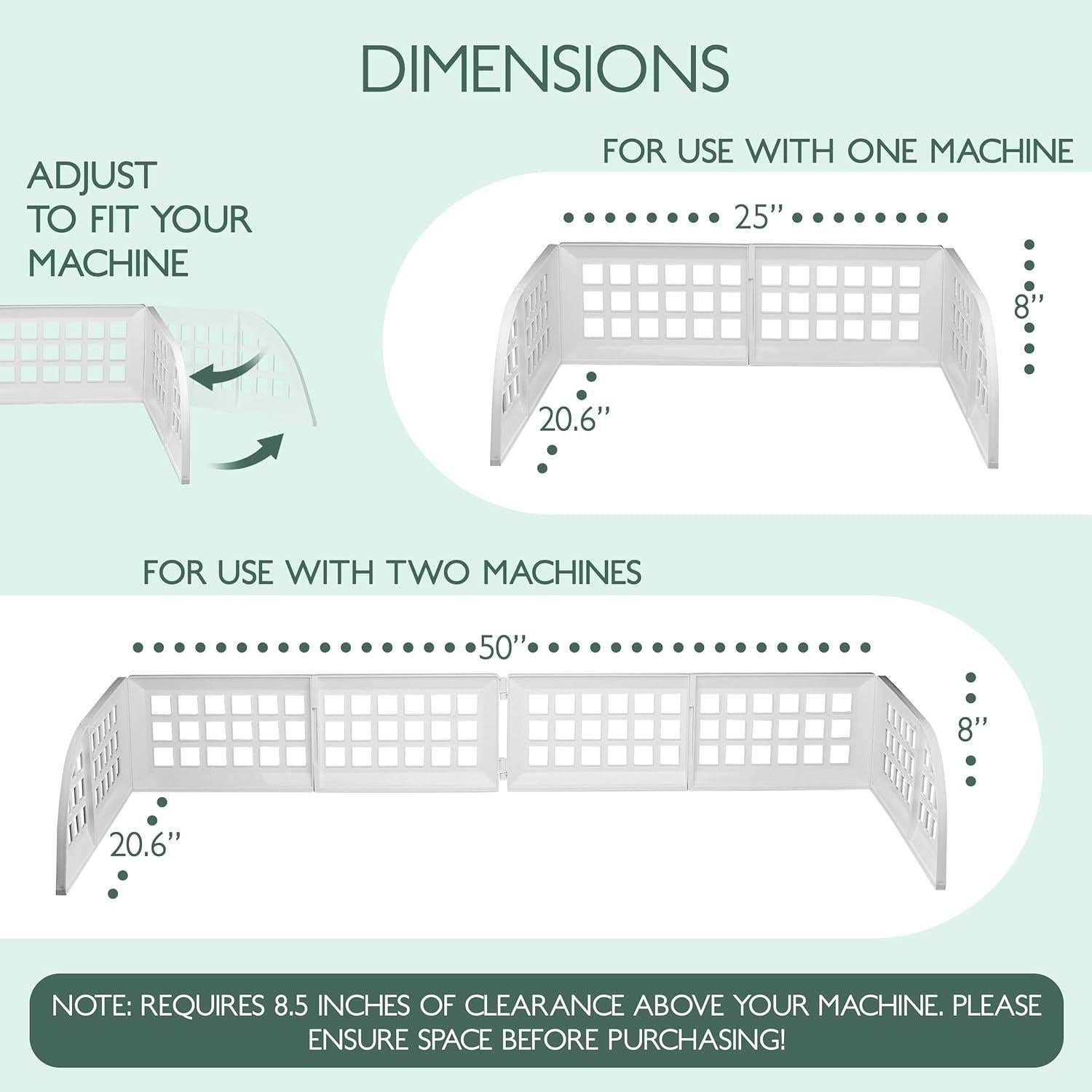 Guardia de Lavandería Eltow Blanca con Cubierta de Silicona