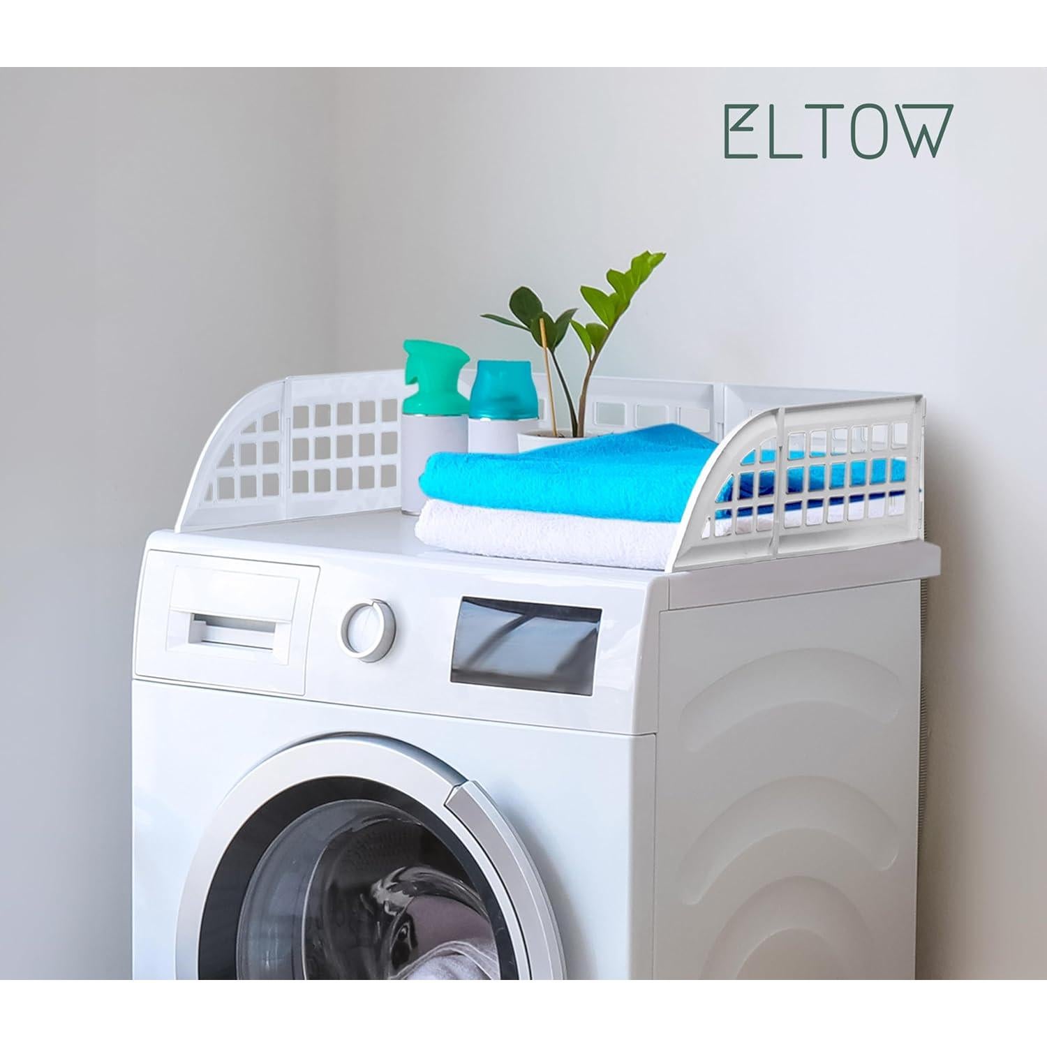 Guardia de Lavandería Eltow Blanca con Cubierta de Silicona