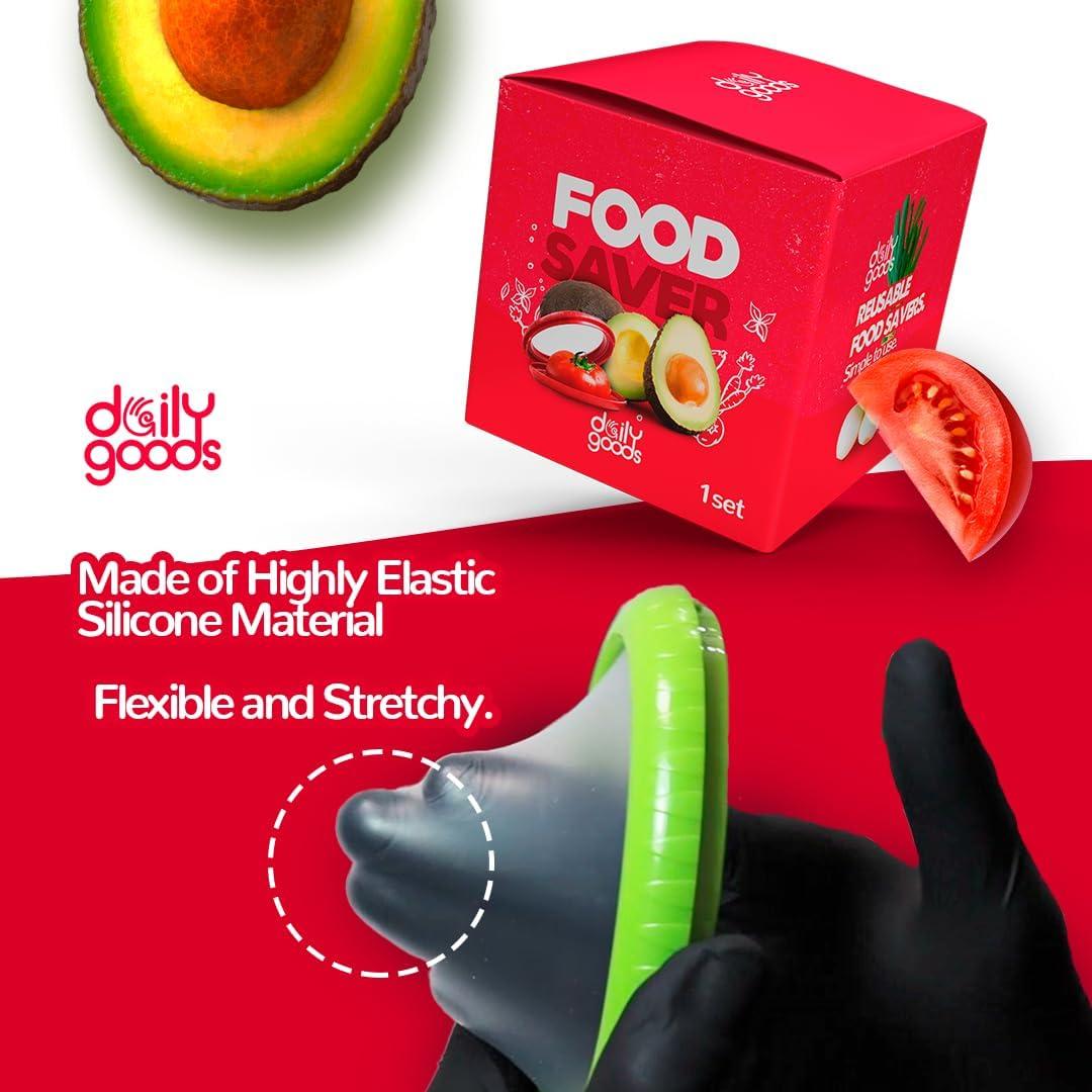 Conservador de Aguacate y Cebolla Daily Goods - Set 4 Silicona