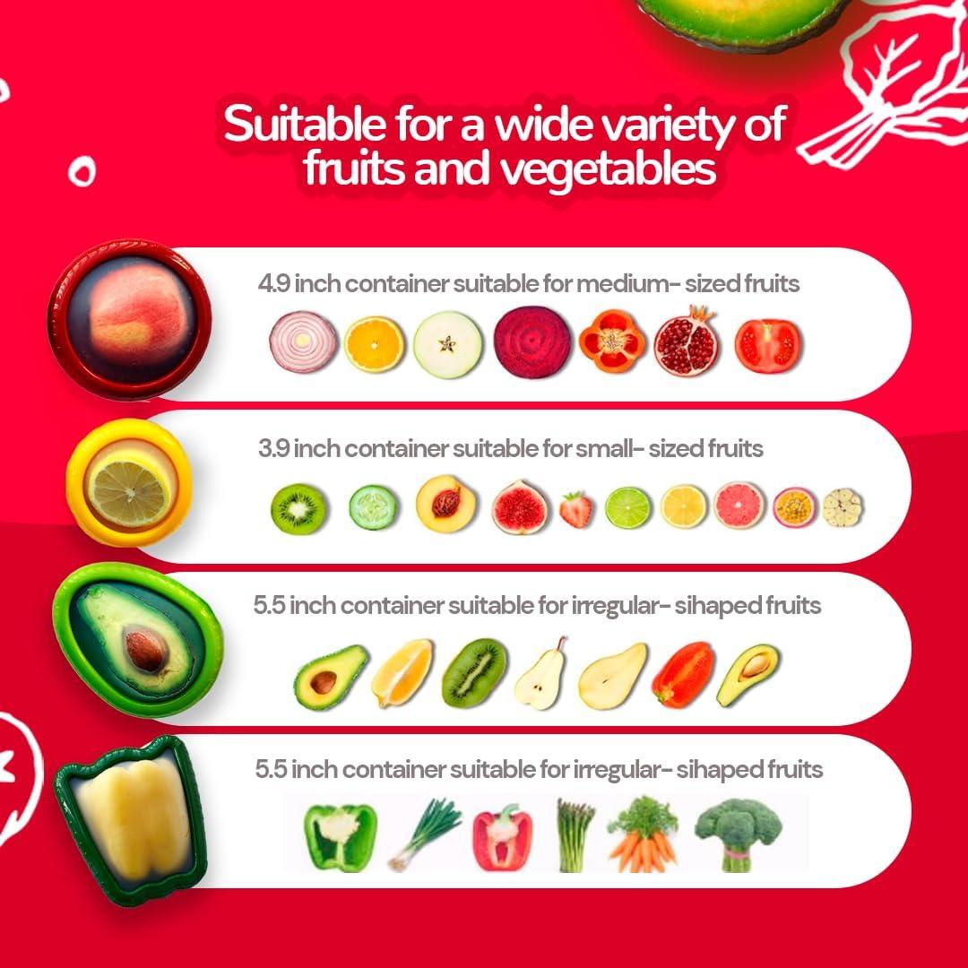 Conservador de Aguacate y Cebolla Daily Goods - Set 4 Silicona