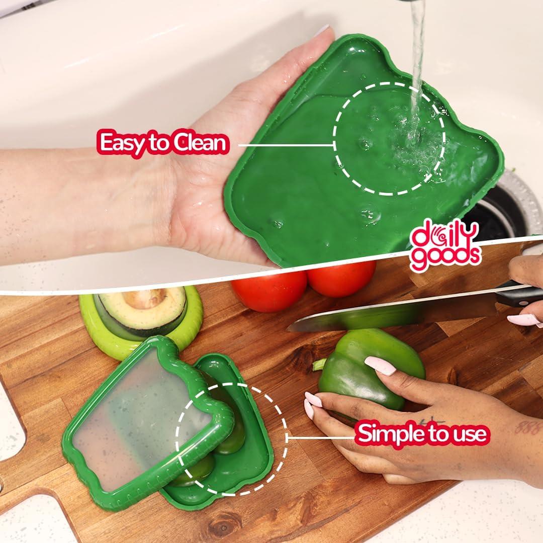 Conservador de Aguacate y Cebolla Daily Goods - Set 4 Silicona