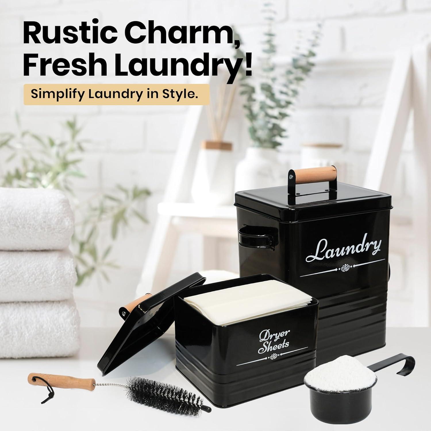 Contenedor de Detergente Cruleen Estilo Granja 4.1 kg