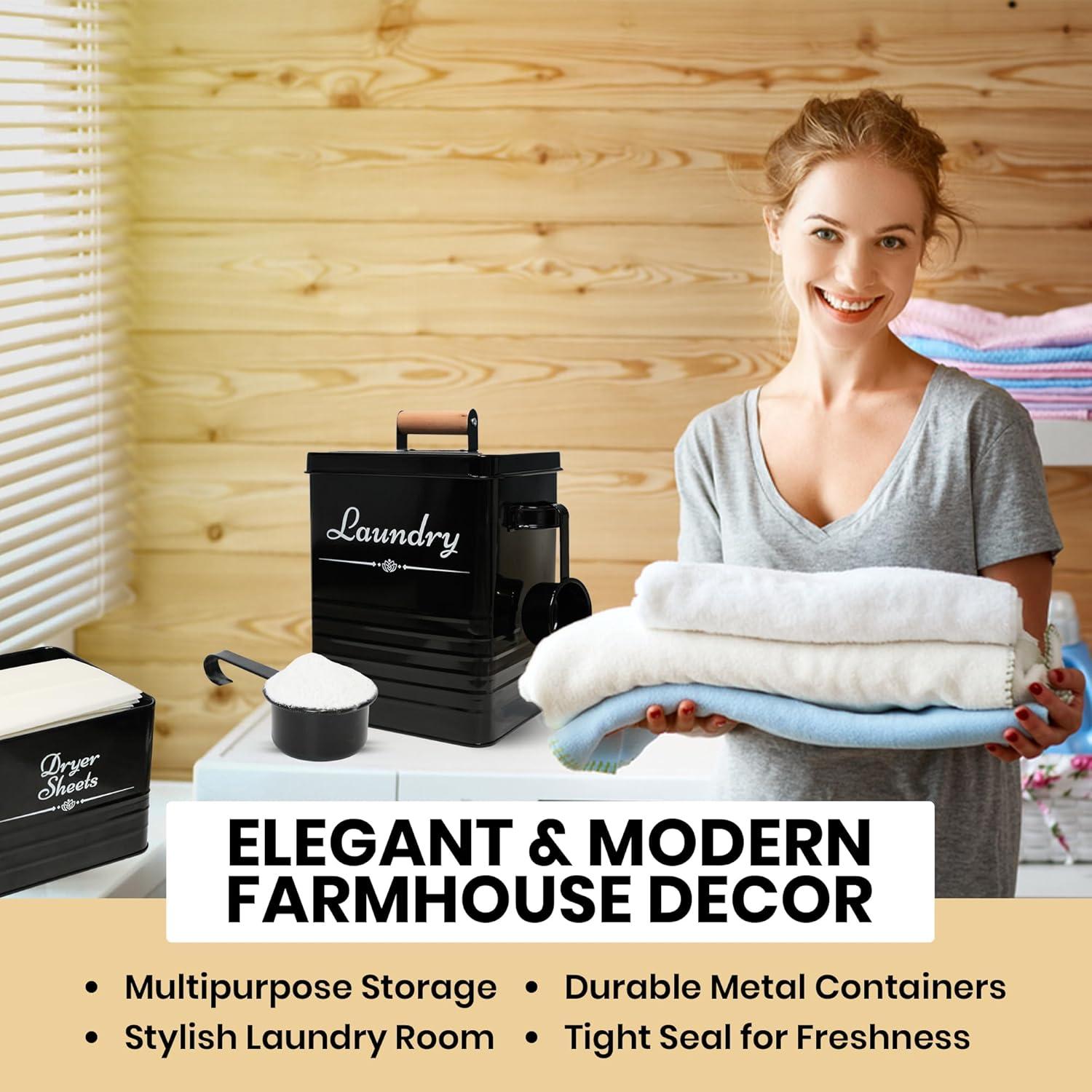 Contenedor de Detergente Cruleen Estilo Granja 4.1 kg