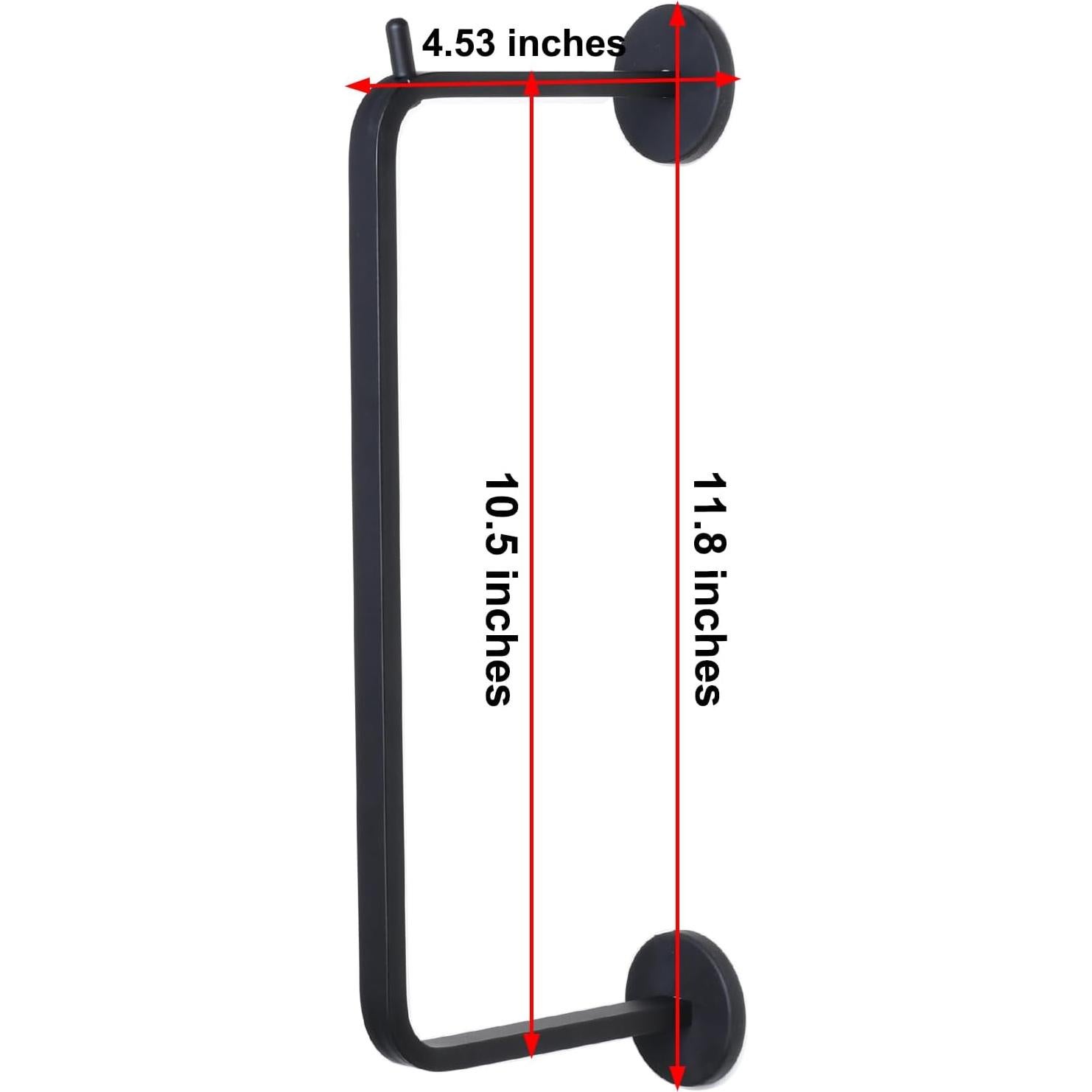 Soporte Magnético para Perchas LEVOSHUA - Organizador Negro, 2 Pzas