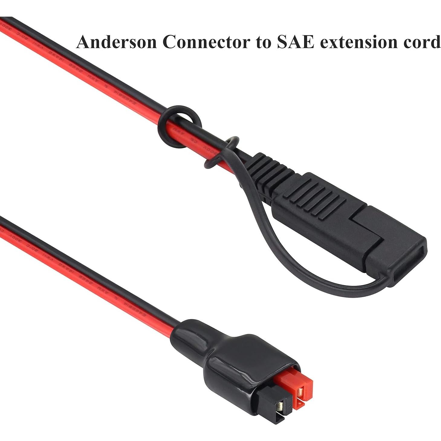 Adaptador Solar SAE a Anderson 12AWG 30 cm HCFeng