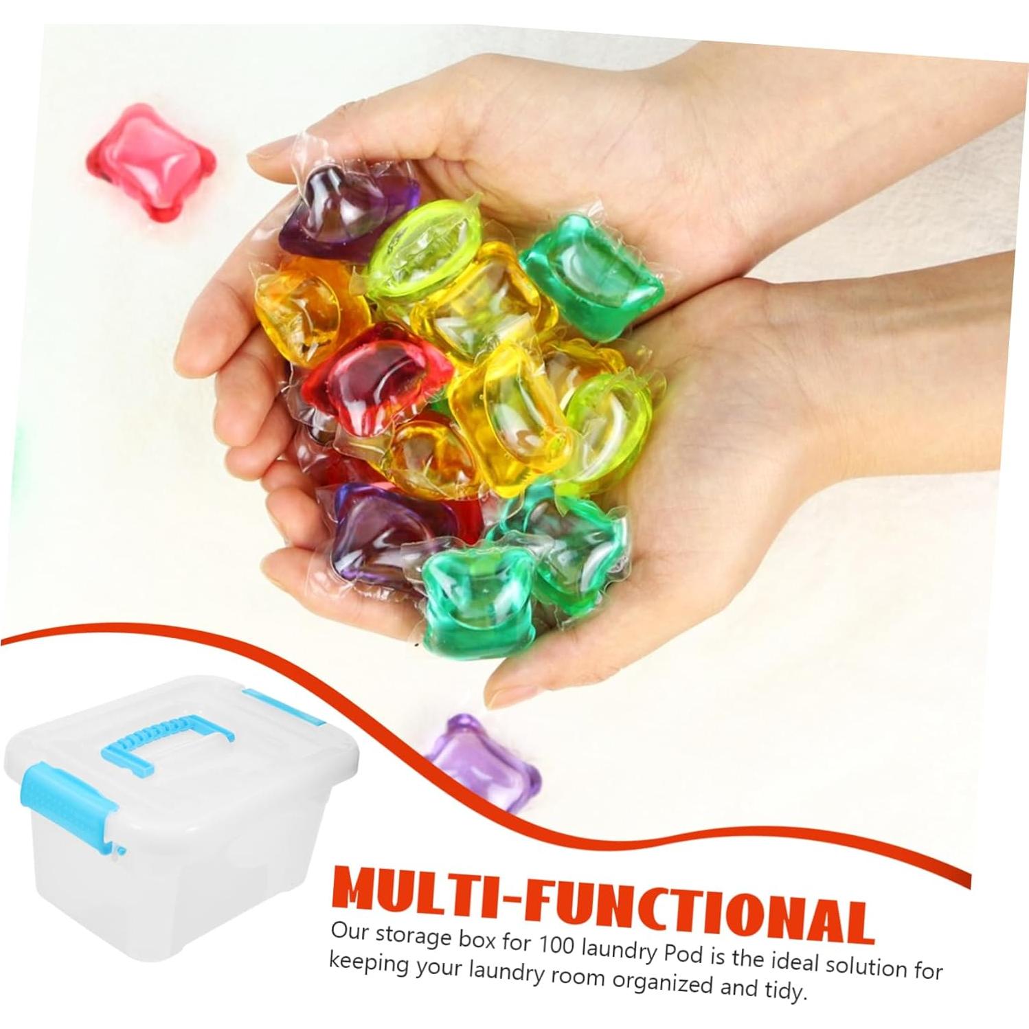 Organizador de lavandería Healeved caja plástica 20x15cm