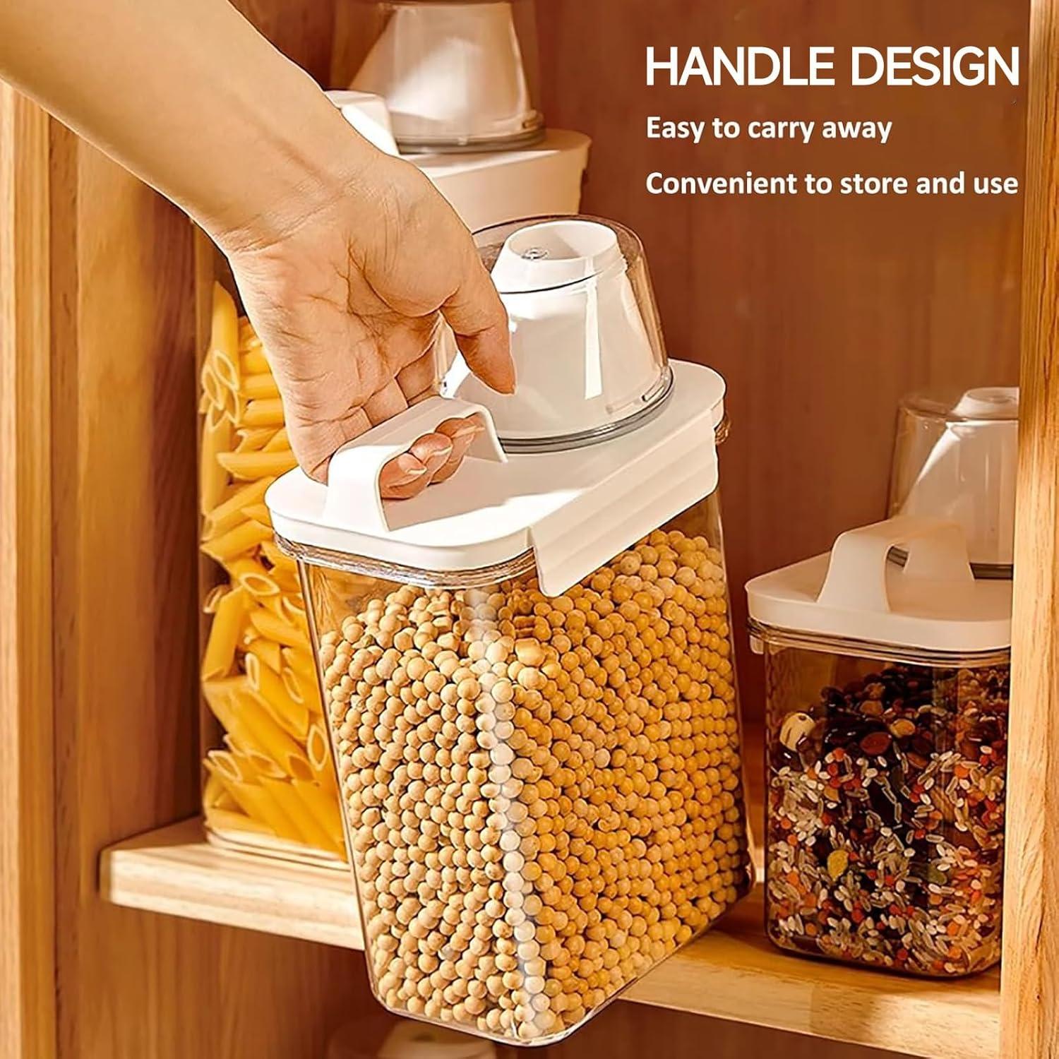 Conjunto de Organizadores de Cereal SZRUNZHU 4 Piezas 1.1L y 2.3L