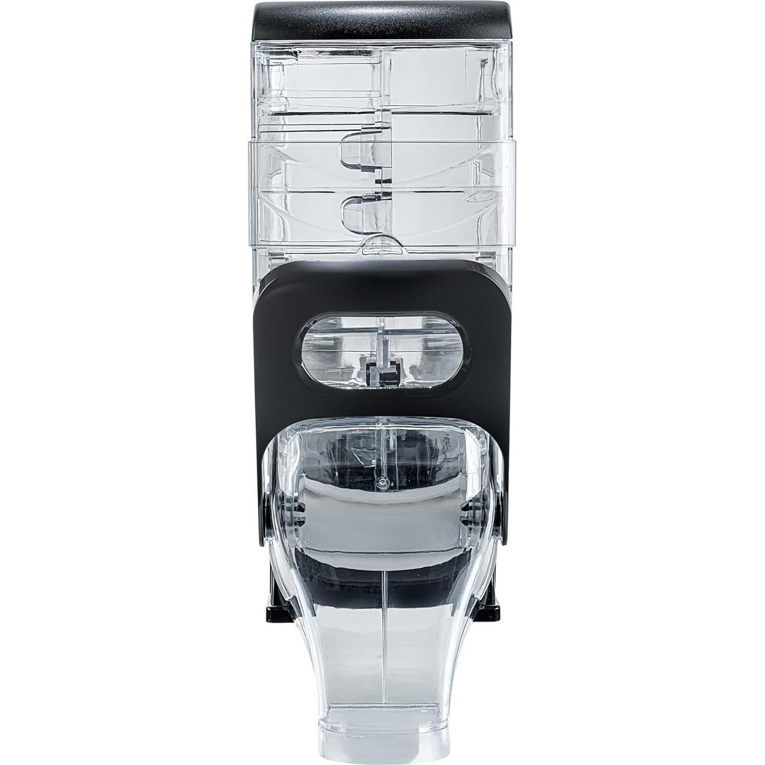 Restaurantware-Met Lux 2.1 Gallon Dry Food Dispenser, 1 Airtight Cereal Dispenser - With Base Stand, Single Control, 1 Black Plastic Grain Holder, For Snacks, Nuts, Or Coffee Beans