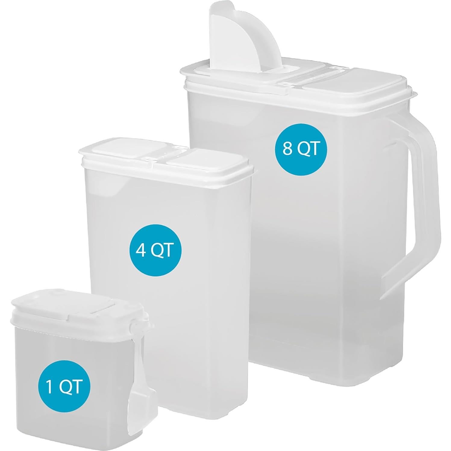 Contenedores de Almacenamiento Buddeez 3 Piezas 8QT Sin BPA