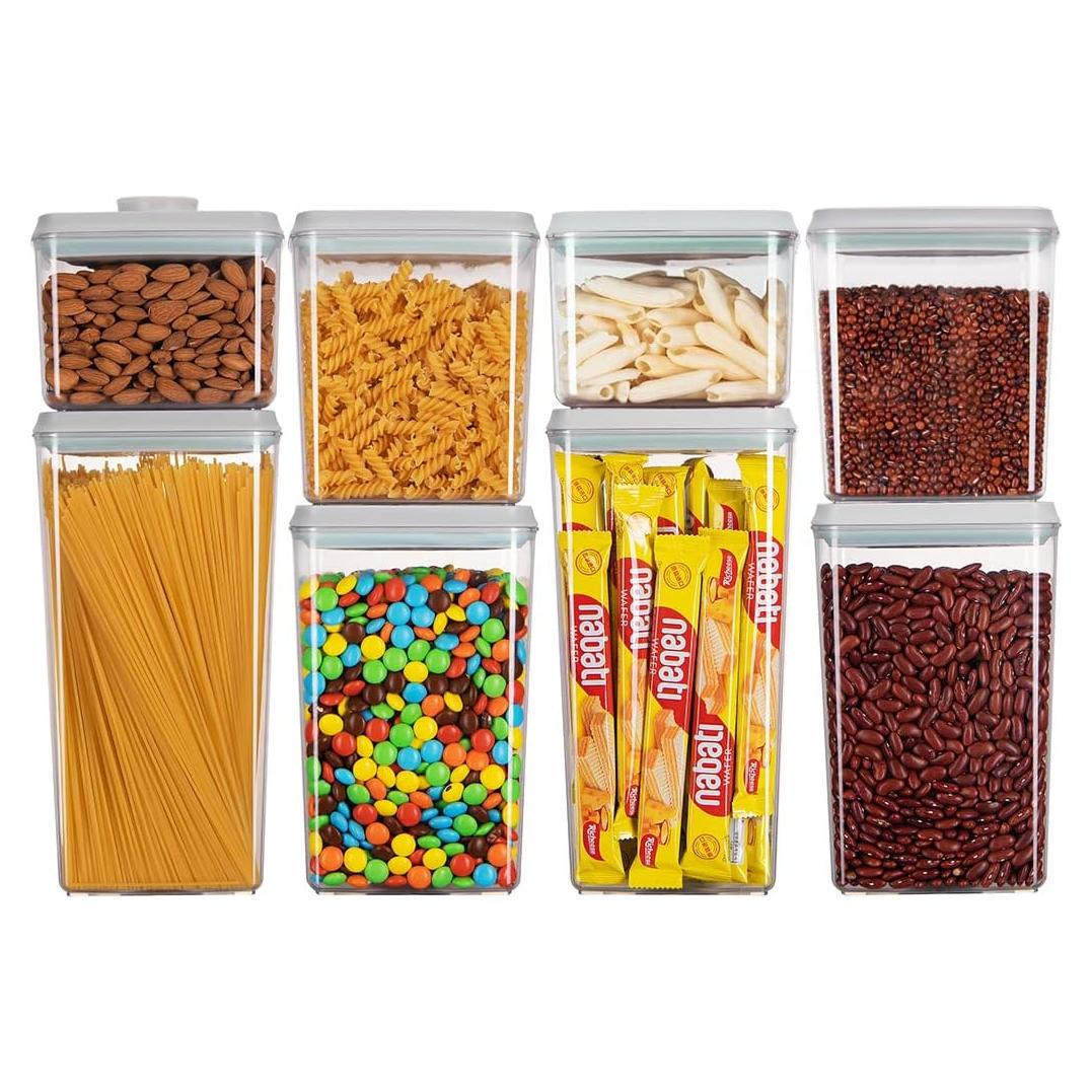 Contenedores de Almacenamiento Ankou 8 Pcs Herméticos 1.2-3.3L