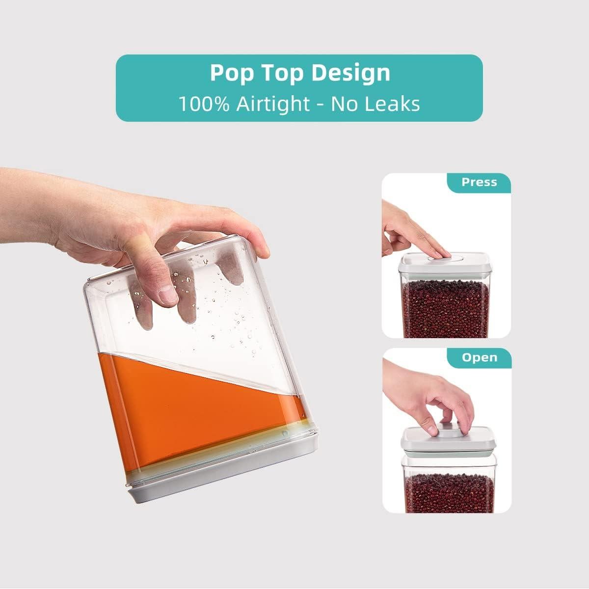 Contenedores de Almacenamiento Ankou 8 Pcs Herméticos 1.2-3.3L