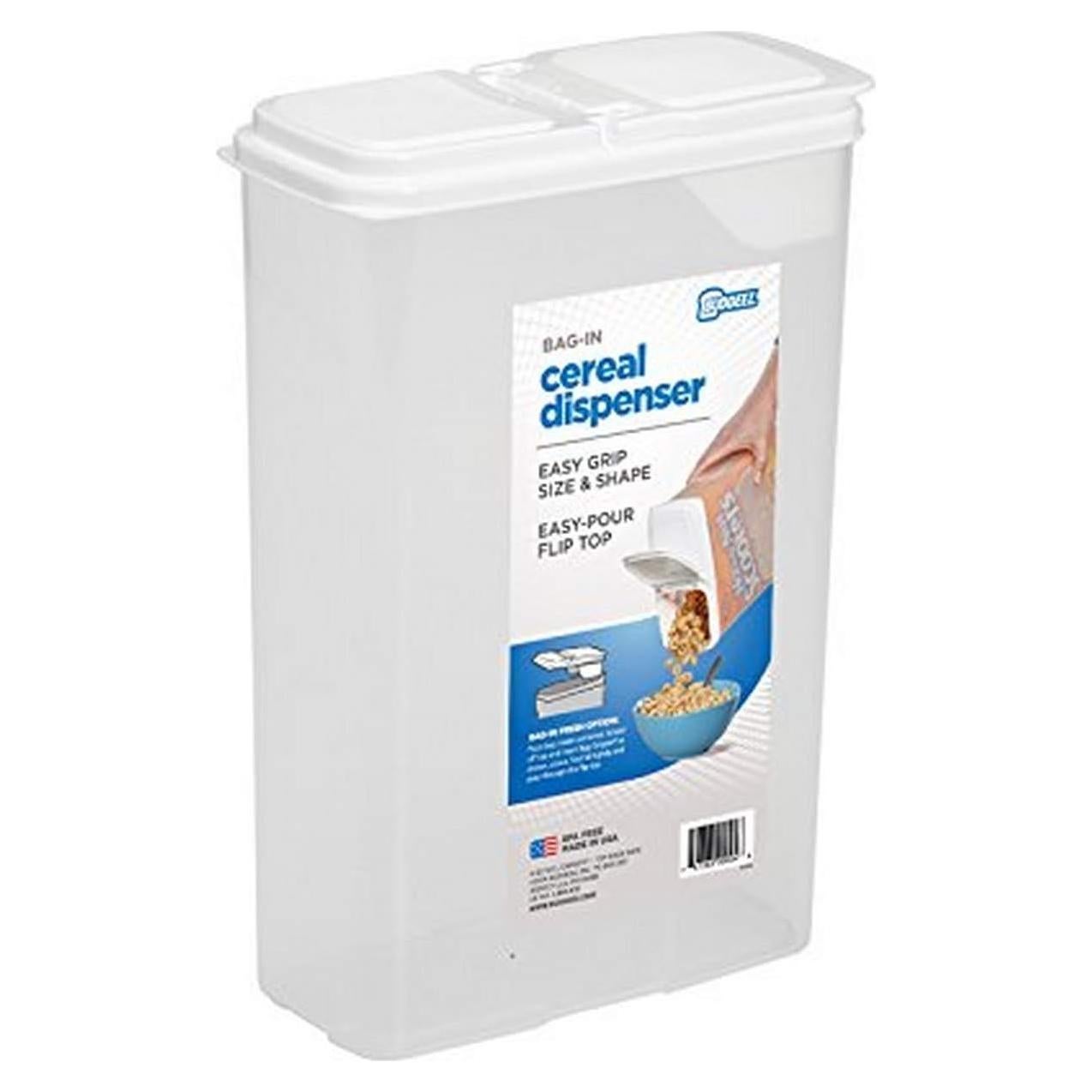 Contenedor de Almacenamiento de Cereal Buddeez 4 QT (3.8 L) Blanco