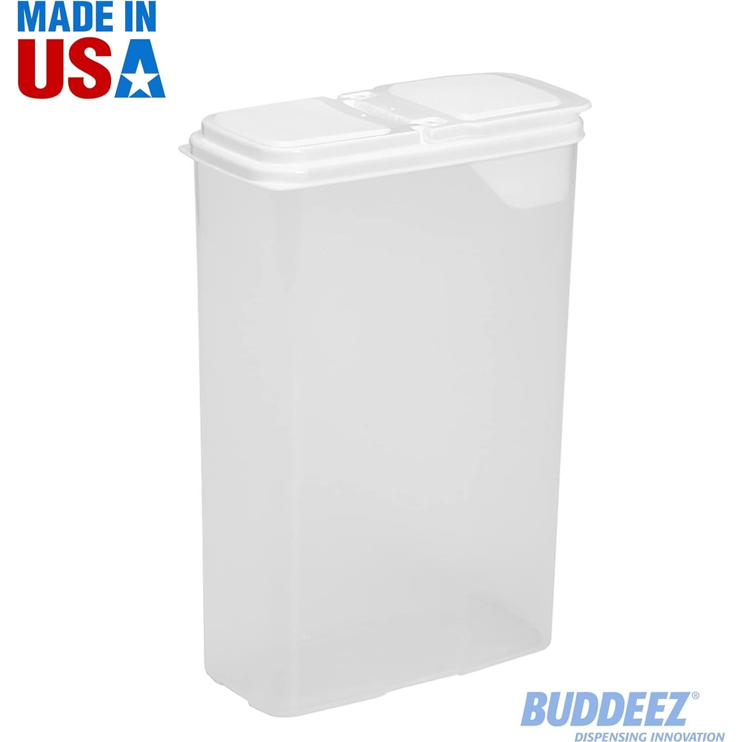 Contenedor de Almacenamiento de Cereal Buddeez 4 QT (3.8 L) Blanco