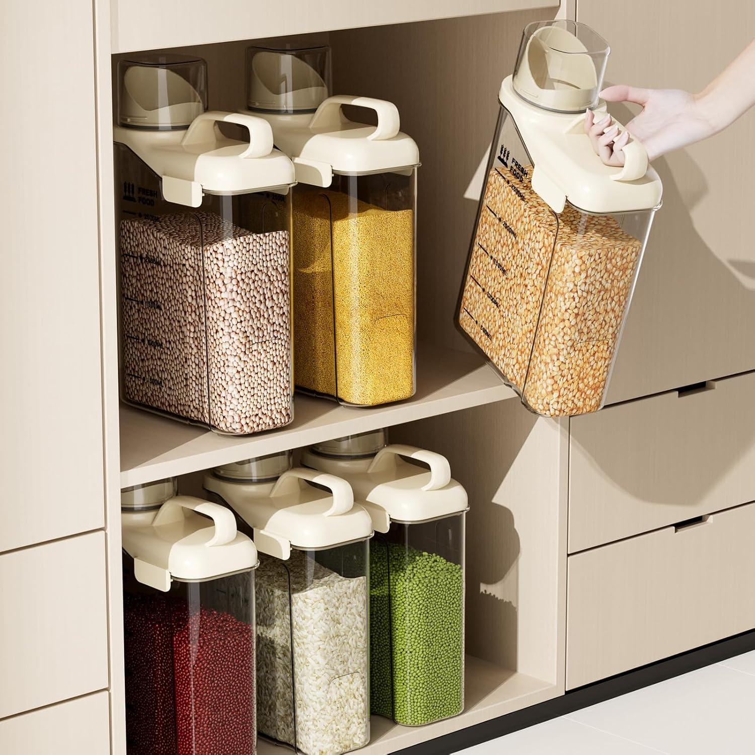 Contenedores de Almacenamiento de Alimentos SZRENZHU 4PC 2.5L