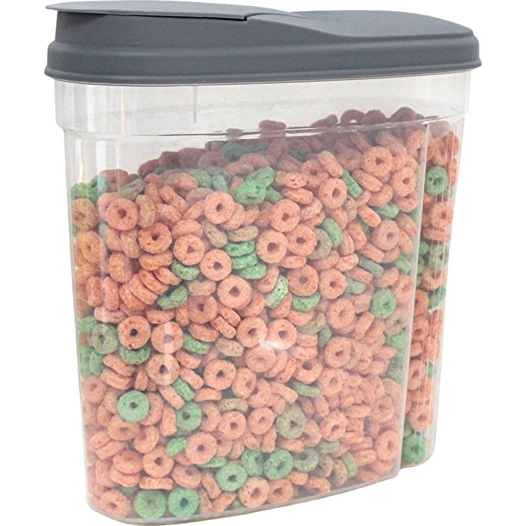 Conjunto de 3 dispensadores de cereal Dependable - Herméticos y apilables