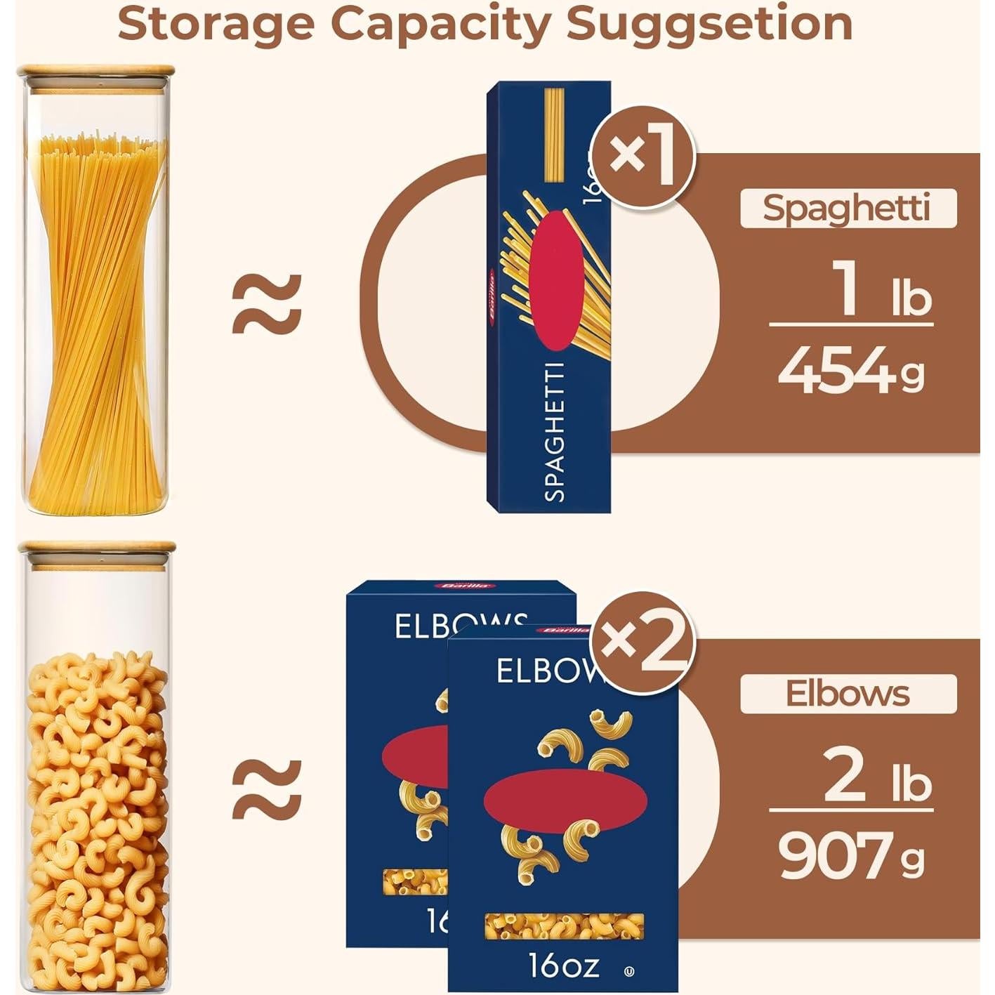 Set de 3 Tarros de Almacenamiento Hermético ComSaf 2.1L