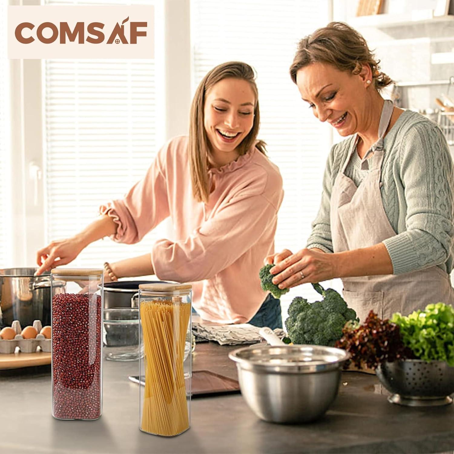 Set de 3 Tarros de Almacenamiento Hermético ComSaf 2.1L