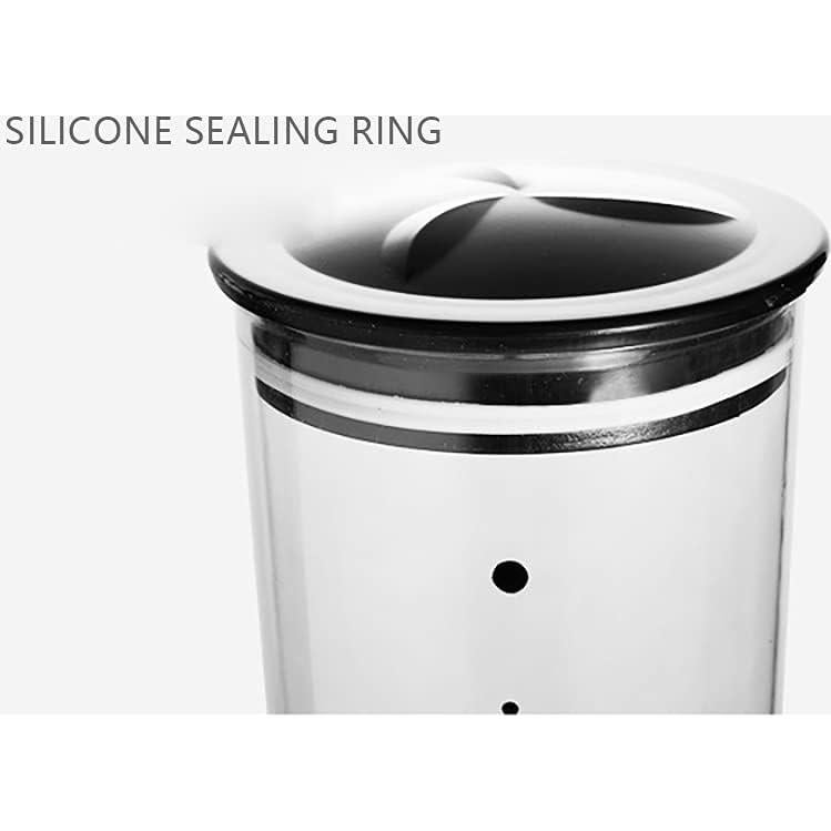 Dispensador de Alimentos Doble Montado en Pared 1.5L Plata