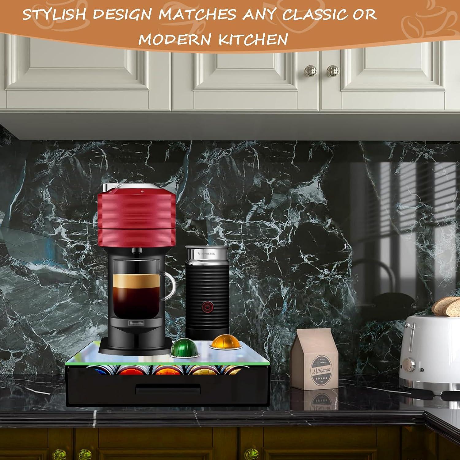 Organizador de Cajón para 75 Cápsulas de Café Nespresso Vertuo