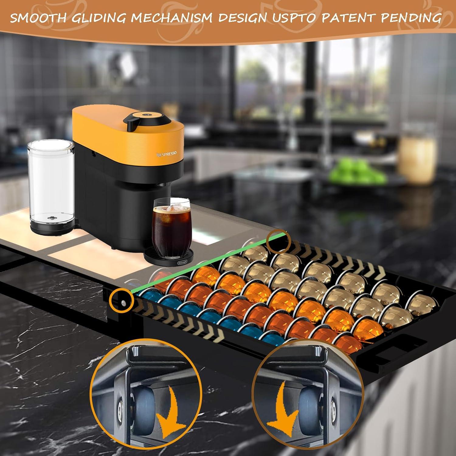 Organizador de Cajón para 75 Cápsulas de Café Nespresso Vertuo