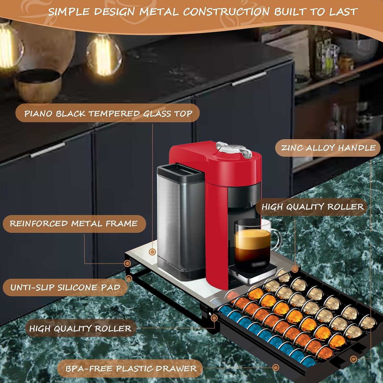 Organizador de Cajón para 75 Cápsulas de Café Nespresso Vertuo