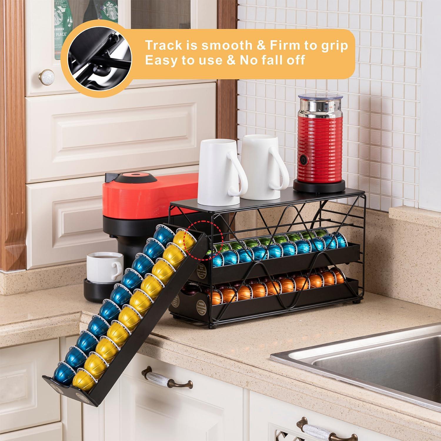 Soporte de Cápsulas Nespresso FlagShip 3 Niveles 60 Cápsulas