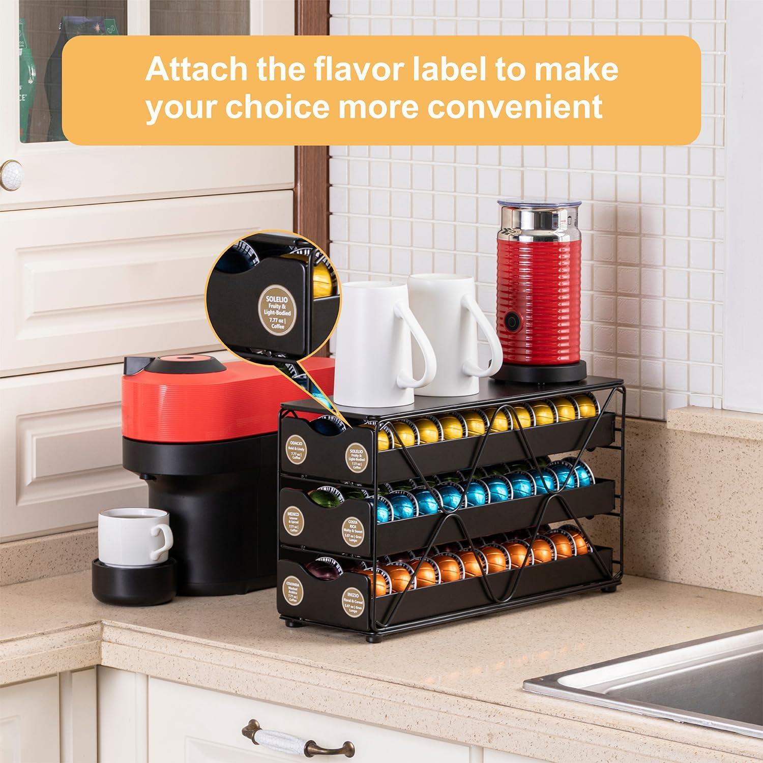 Soporte de Cápsulas Nespresso FlagShip 3 Niveles 60 Cápsulas