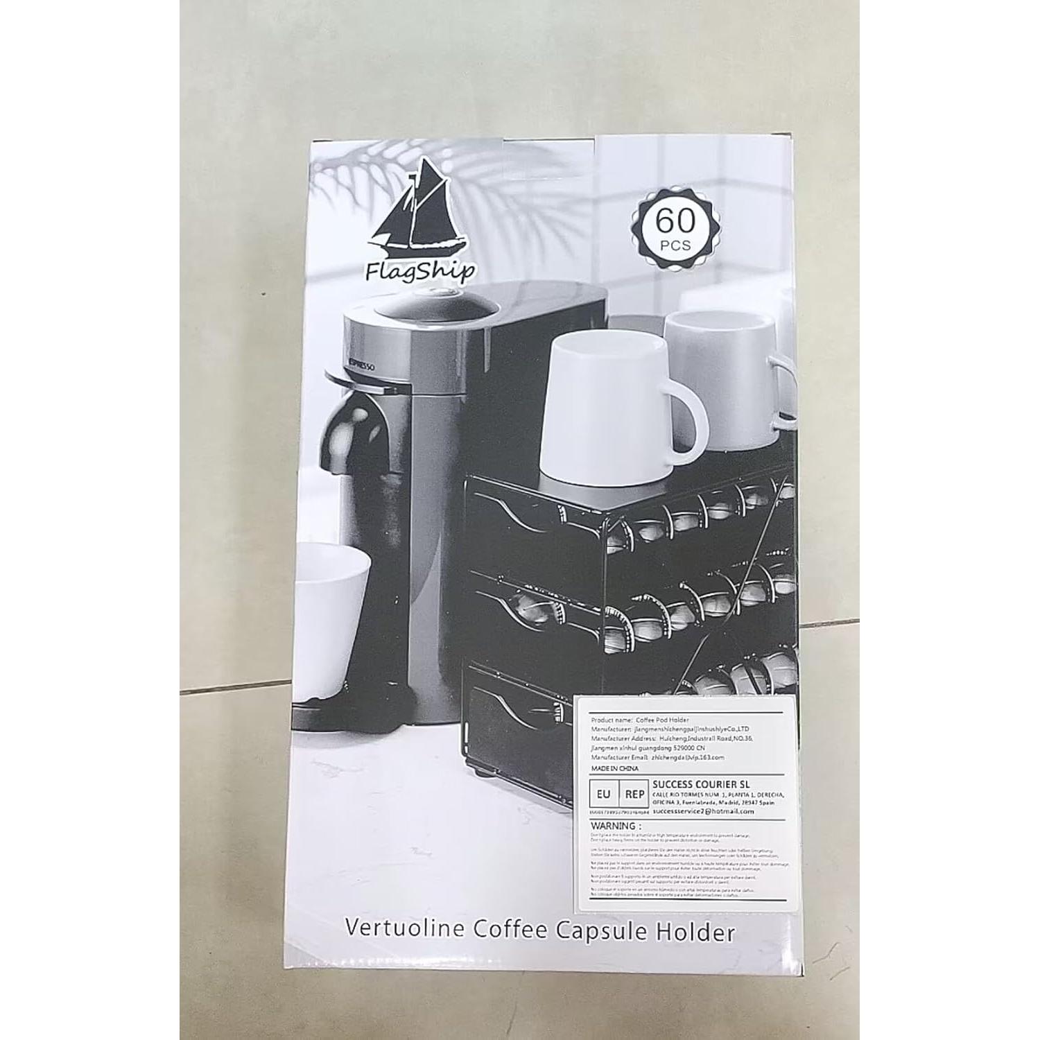 Soporte de Cápsulas Nespresso FlagShip 3 Niveles 60 Cápsulas