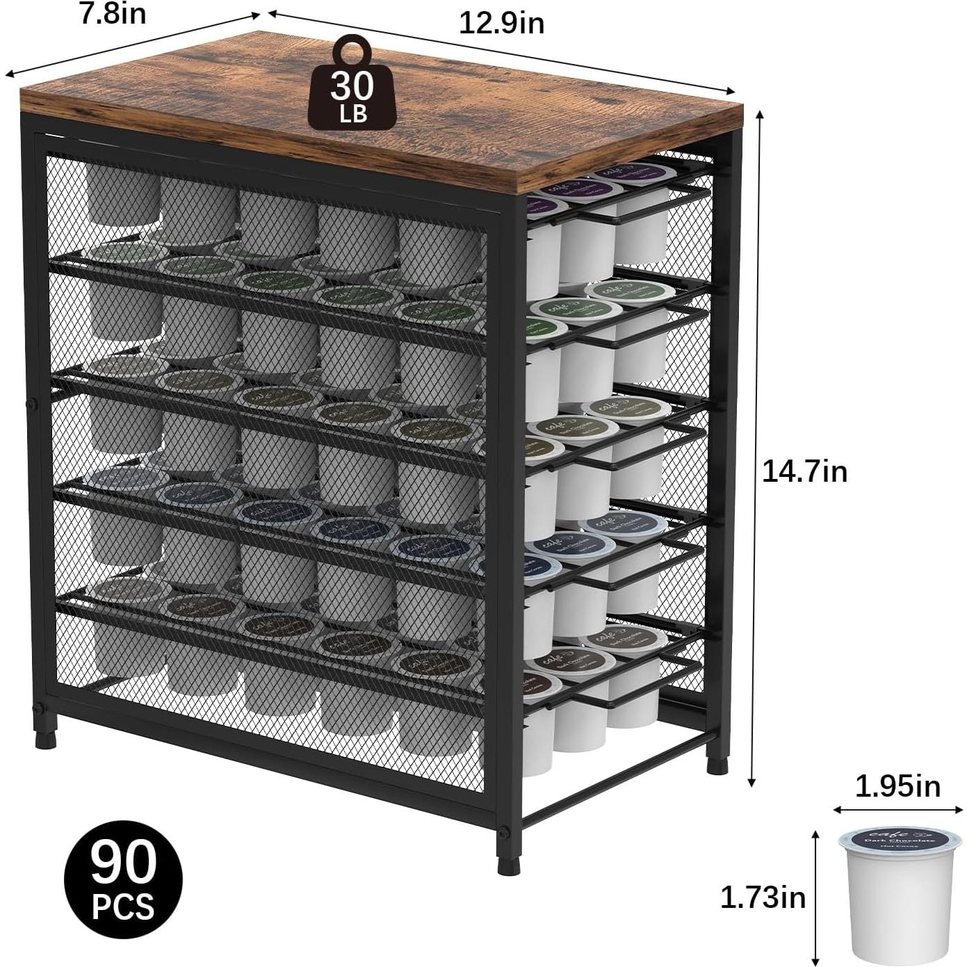 Cajón organizador para K Cups NOVIMANGO 5 niveles 90 cápsulas