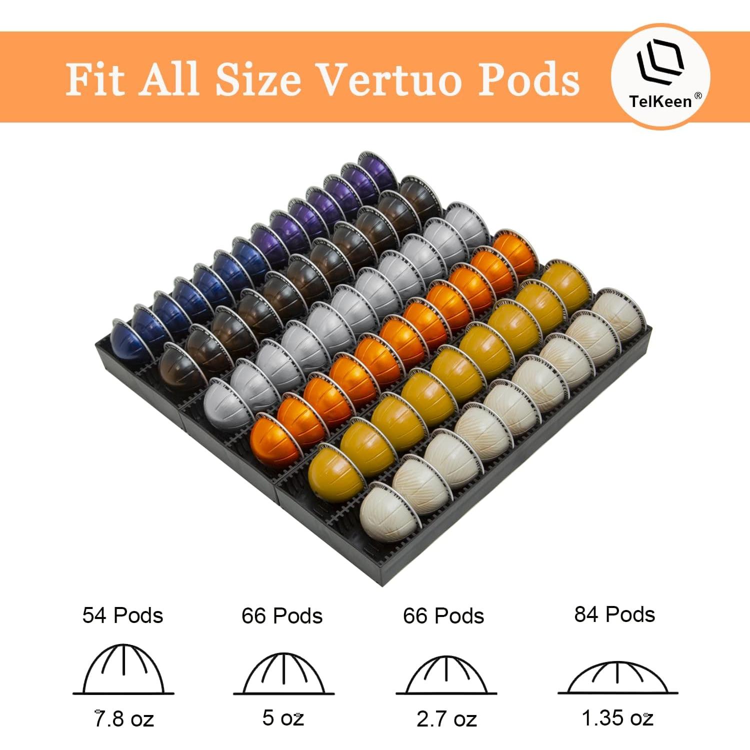 Soporte de Almacenamiento para Cápsulas Nespresso TelKeen - 3 Paquetes