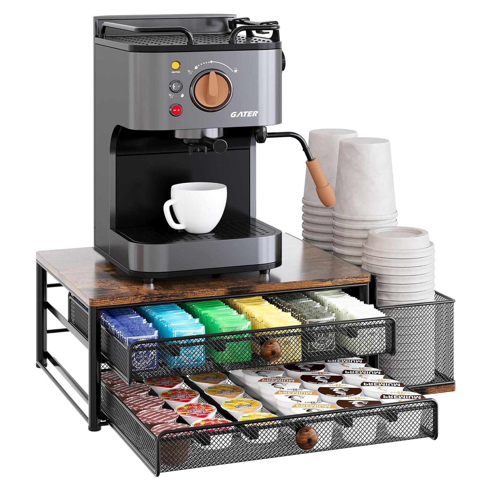 Soporte para K Cup TQVAI - Organizador de 60 Cápsulas Negro