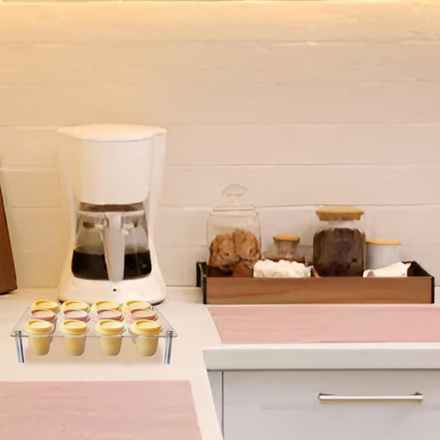 Organizador de Cajones Pcmursal para 12 Cápsulas de Café