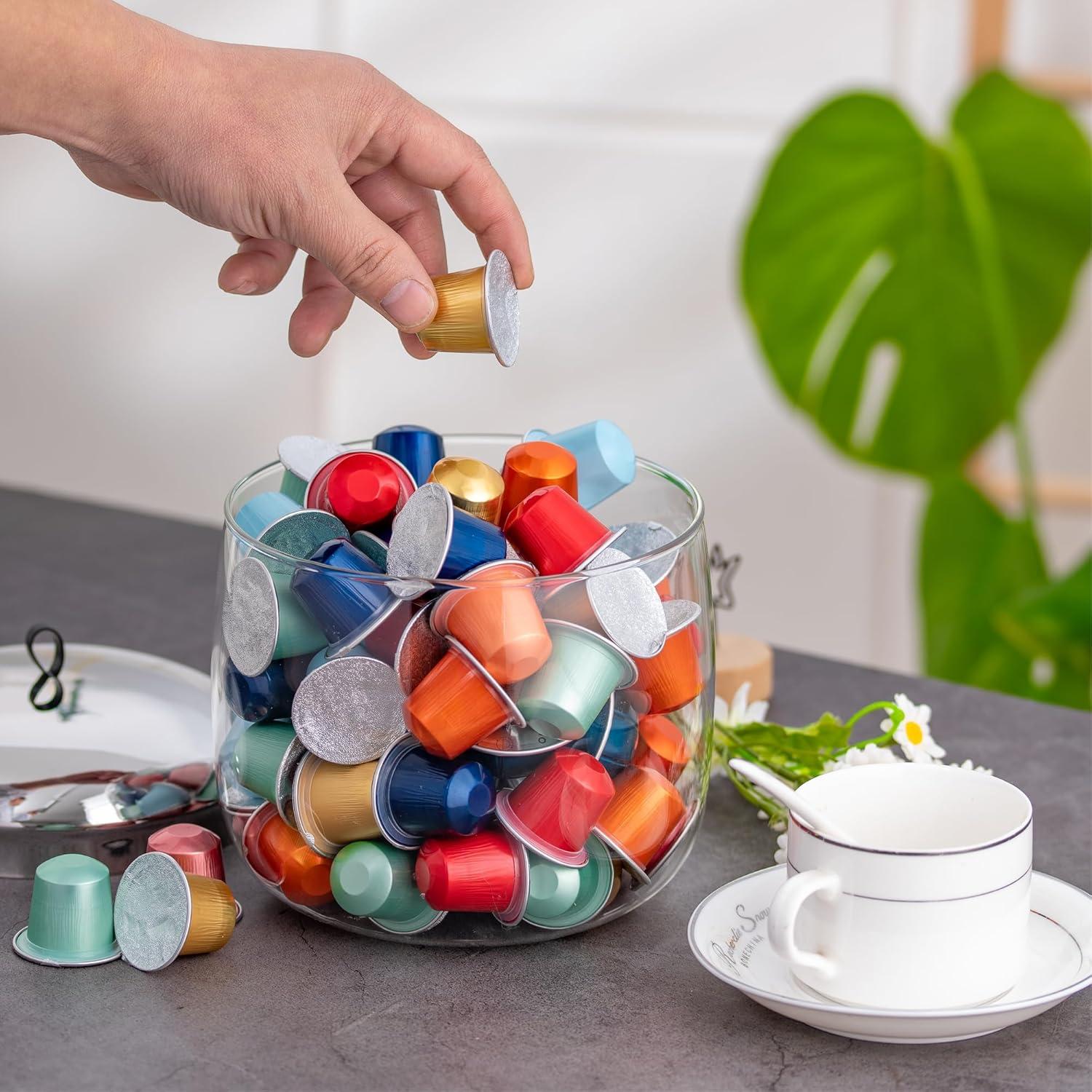 Soporte para Cápsulas de Café MOLFUJ - Almacenamiento Vidrio 30 Cápsulas