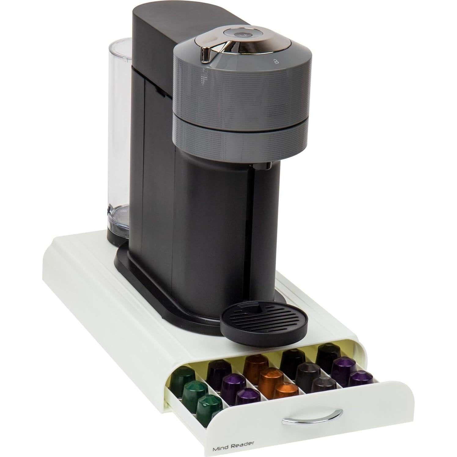Organizador de Cápsulas Nespresso Mind Reader Blanco 50 Cáp.