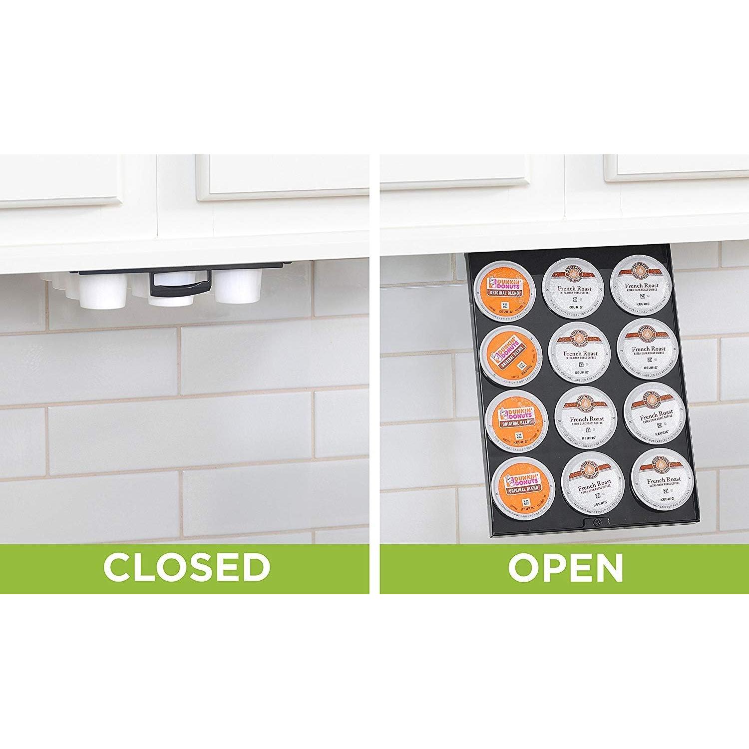 Estante Bajo Gabinete PERFECT POD para 12 K-Cups - Negro