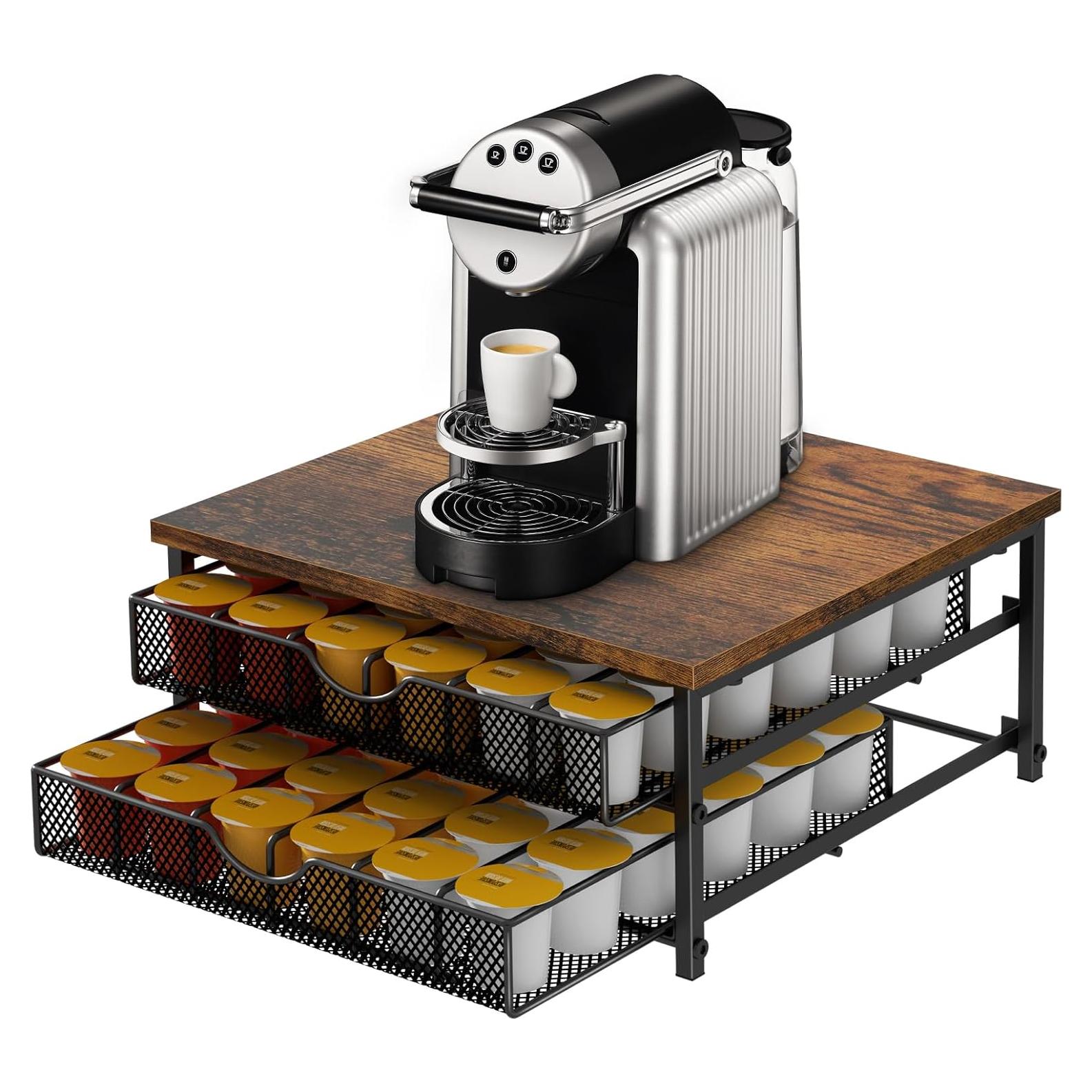 Soporte Organizador para 72 Cápsulas de Café BTY - Negro