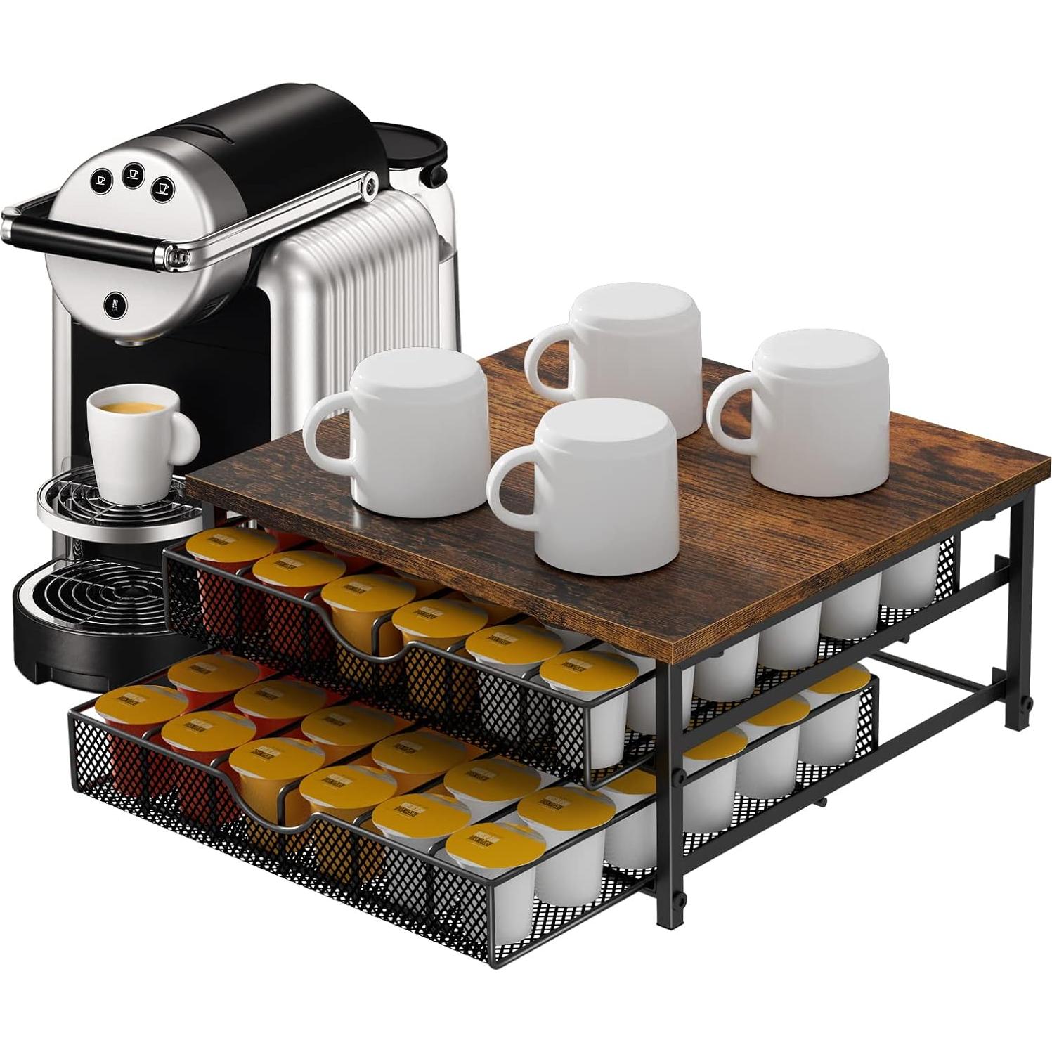 Soporte Organizador para 72 Cápsulas de Café BTY - Negro