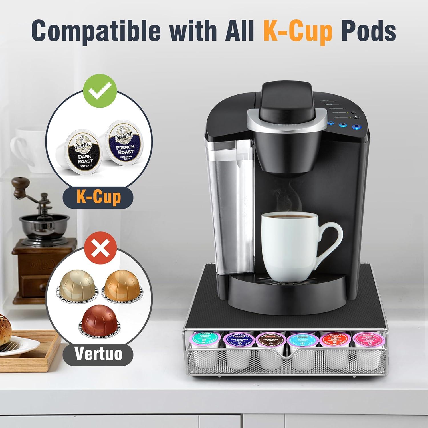 Cajón organizador para 36 cápsulas de café ROWISE negro