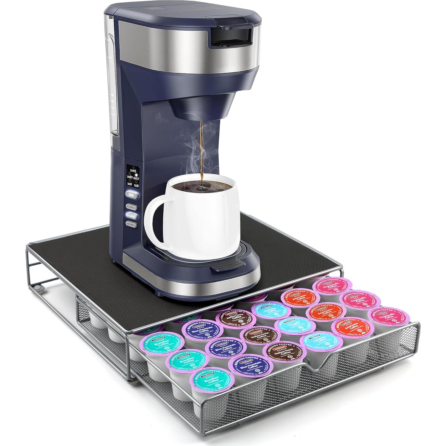 Cajón organizador para 36 cápsulas de café ROWISE negro