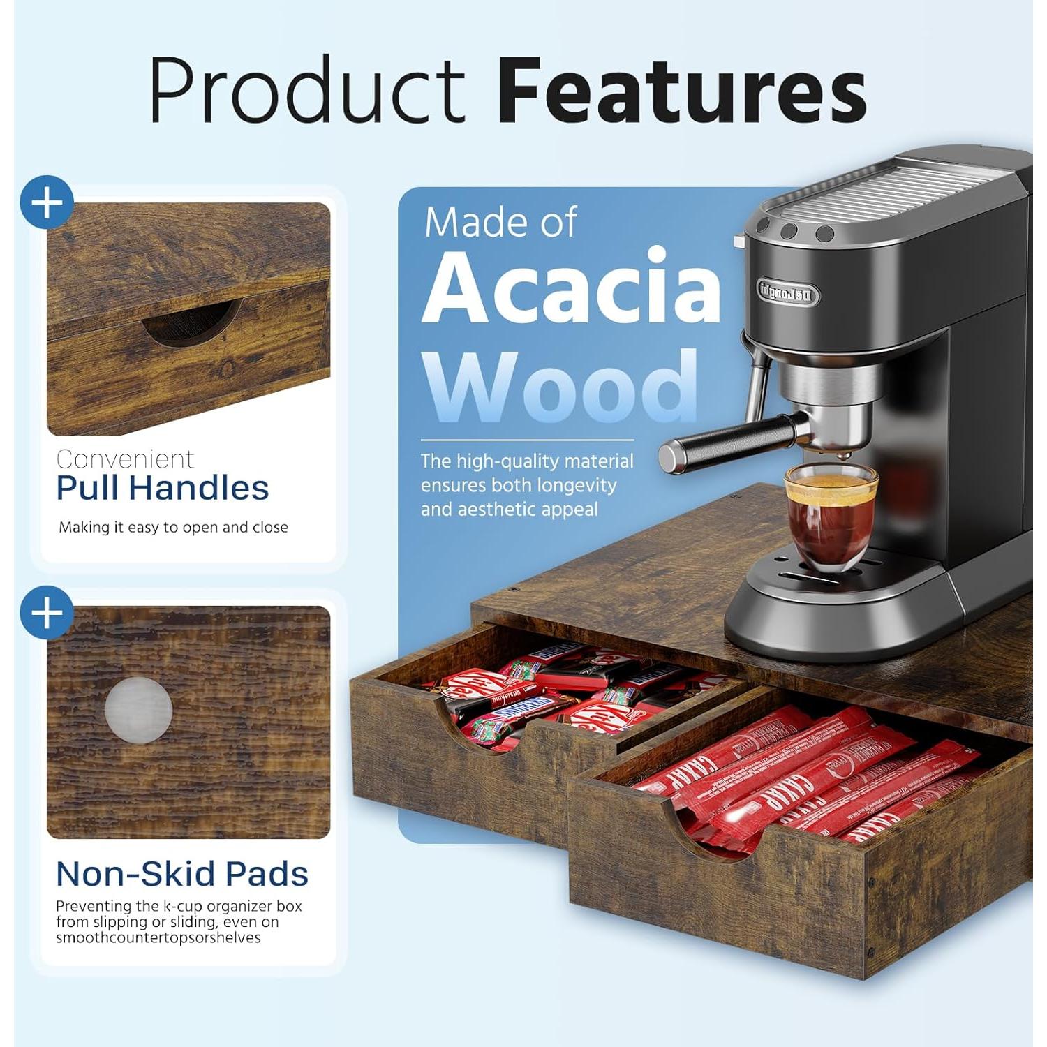 Organizador de Cajón para K Cups Simple Trending 30 Cápsulas