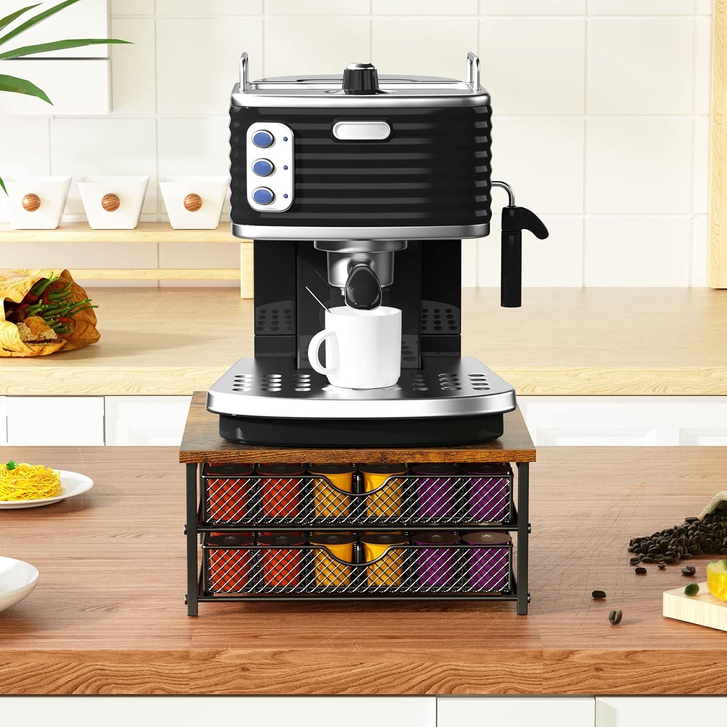 Organizador de Cápsulas de Café CADUKE 2 Niveles 72 Cápsulas