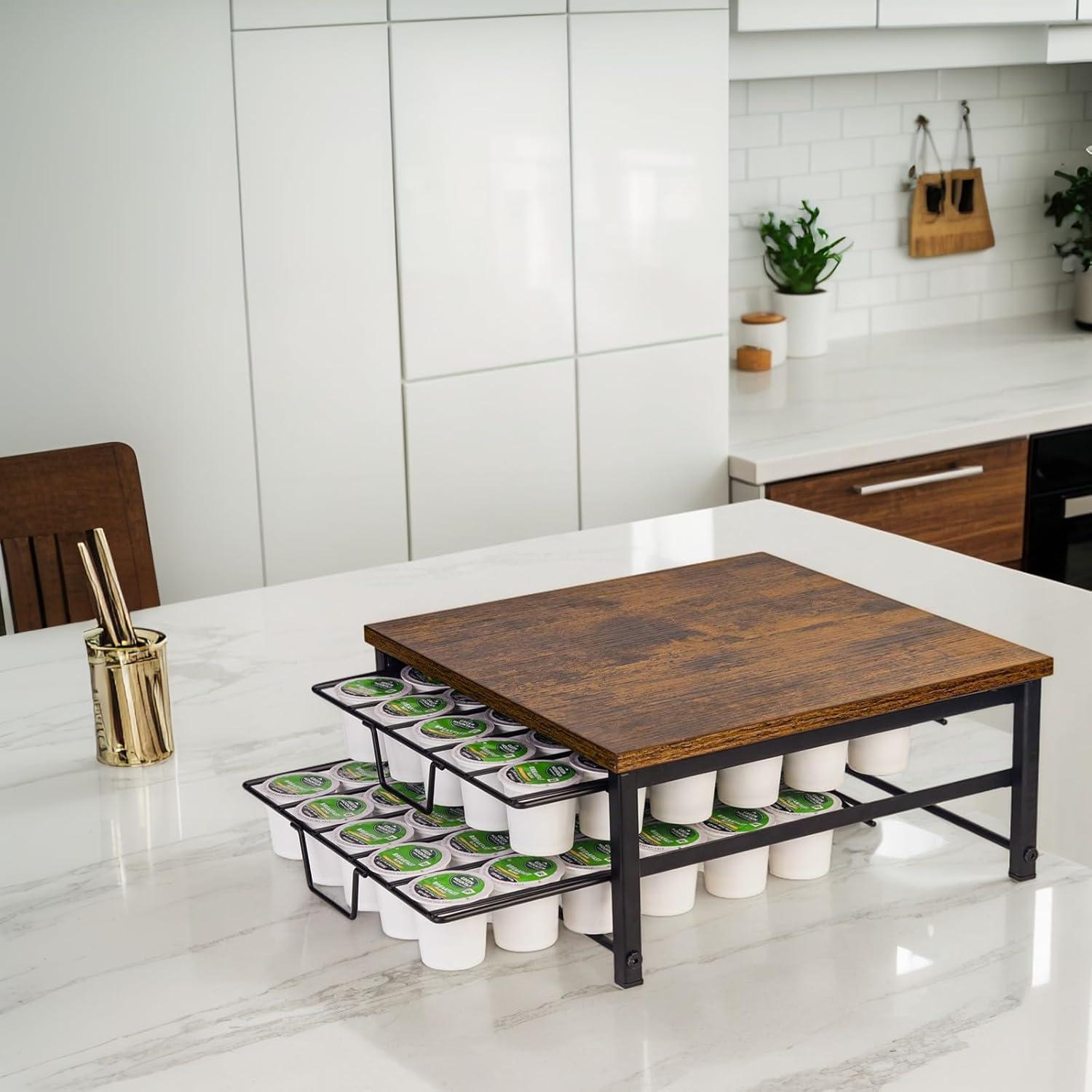 Organizador de Cajones para Cápsulas de Café Speday 2 Niveles 60 K Cups