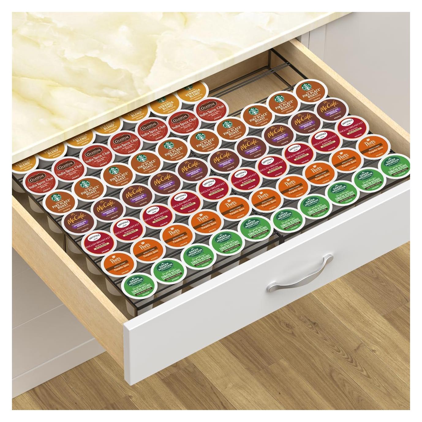 Soporte para Cápsulas de Café Kssiaz Negro Expandible 35-70 Unidades