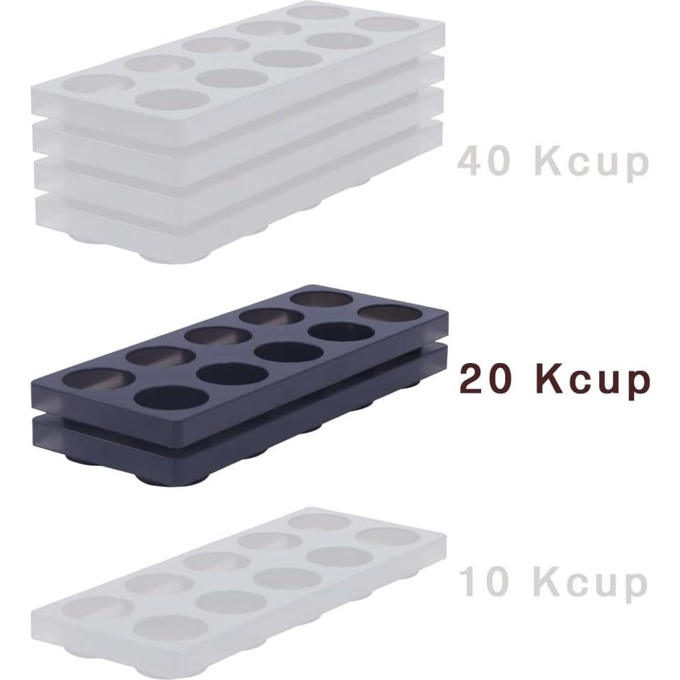 Organizador de Cápsulas de Café Wobivcs para Cajón 20 Caps