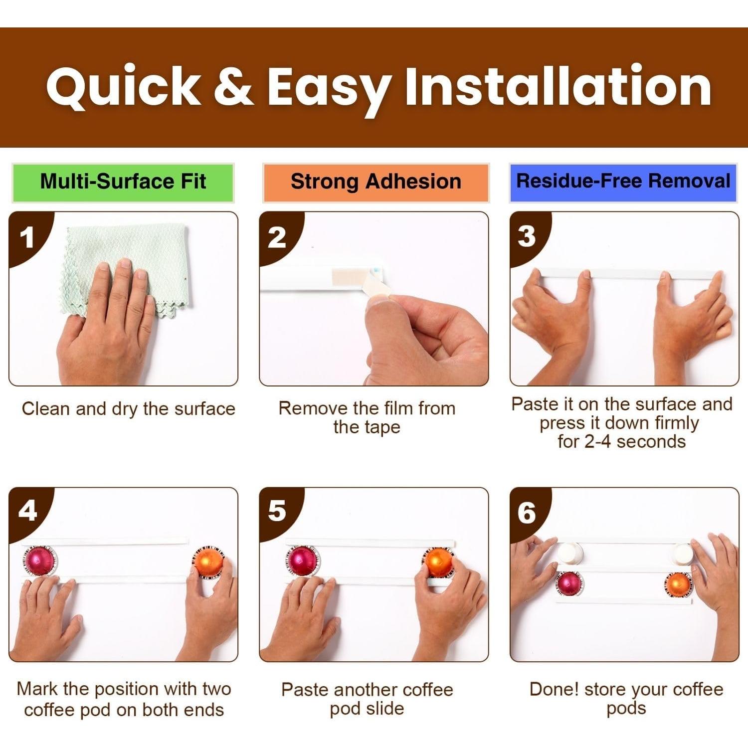 Soporte para cápsulas de café VOMELON 10 PCS blanco