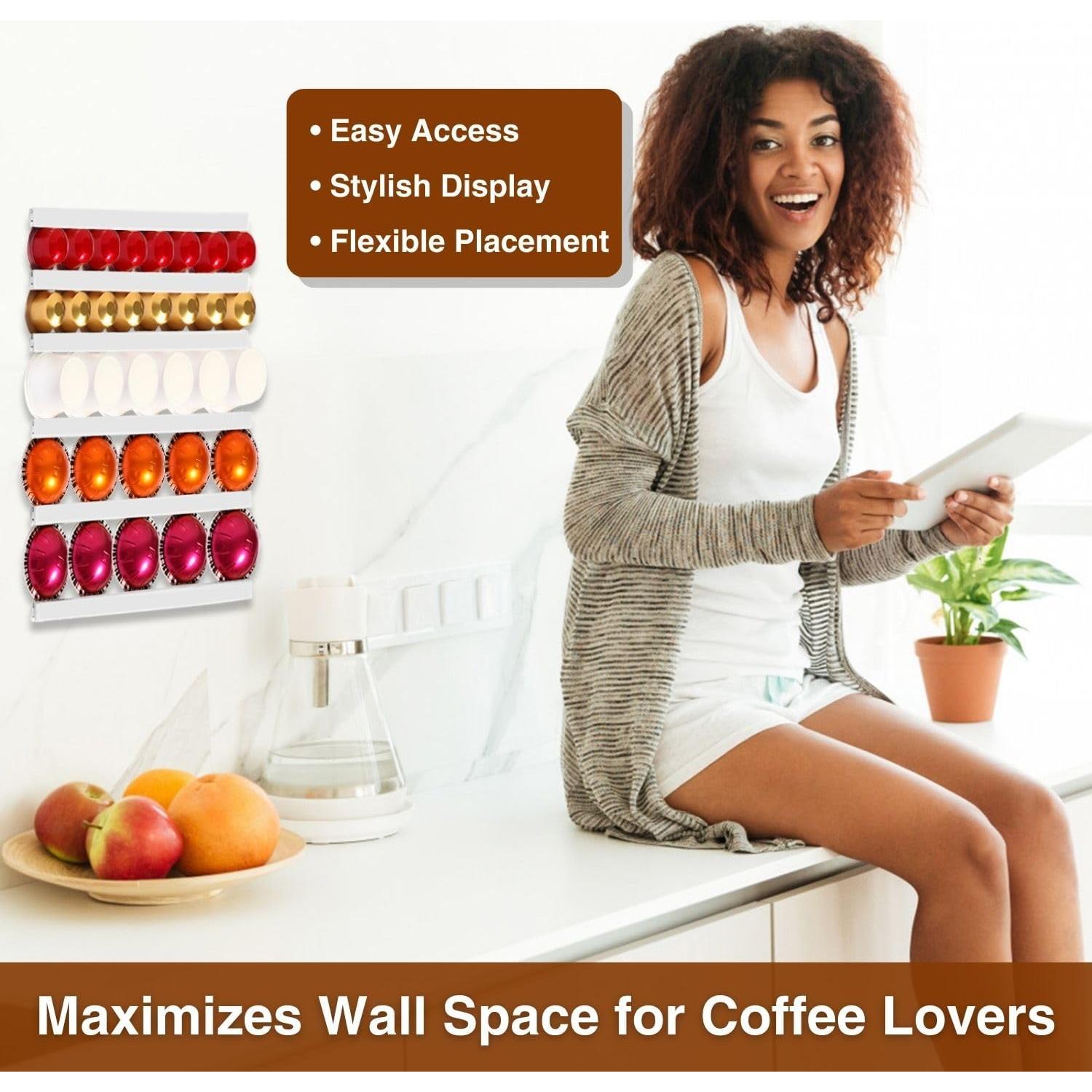 Soporte para cápsulas de café VOMELON 10 PCS blanco