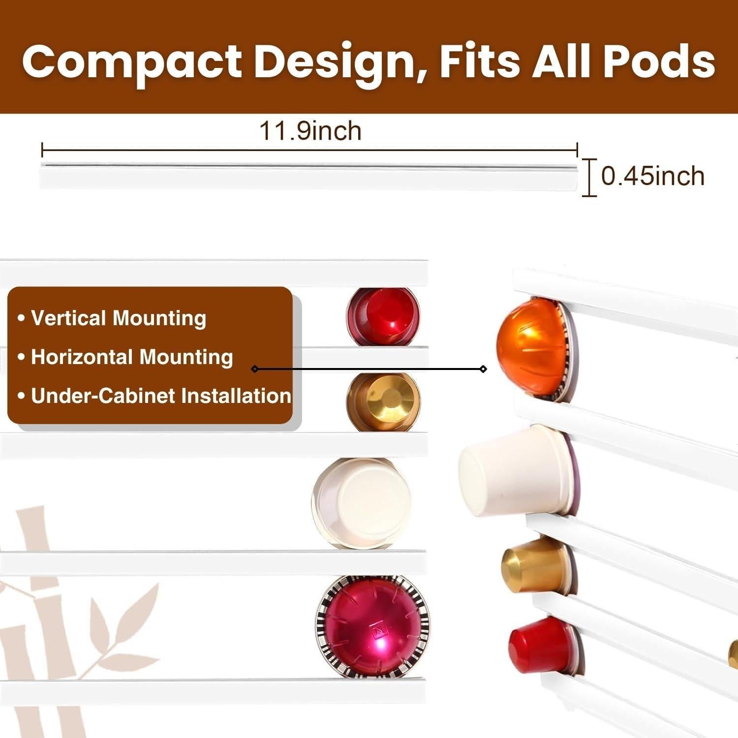 Soporte para cápsulas de café VOMELON 10 PCS blanco