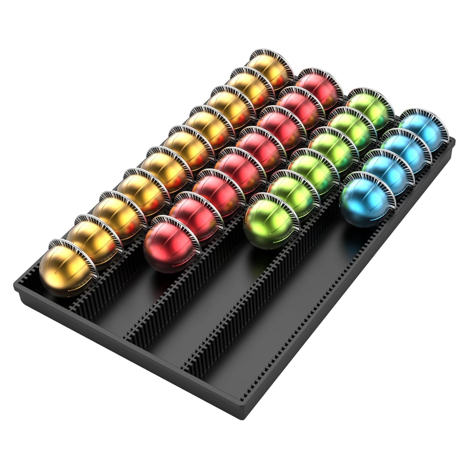 Soporte de Almacenamiento para Cápsulas Nespresso SZWQILIN Negro